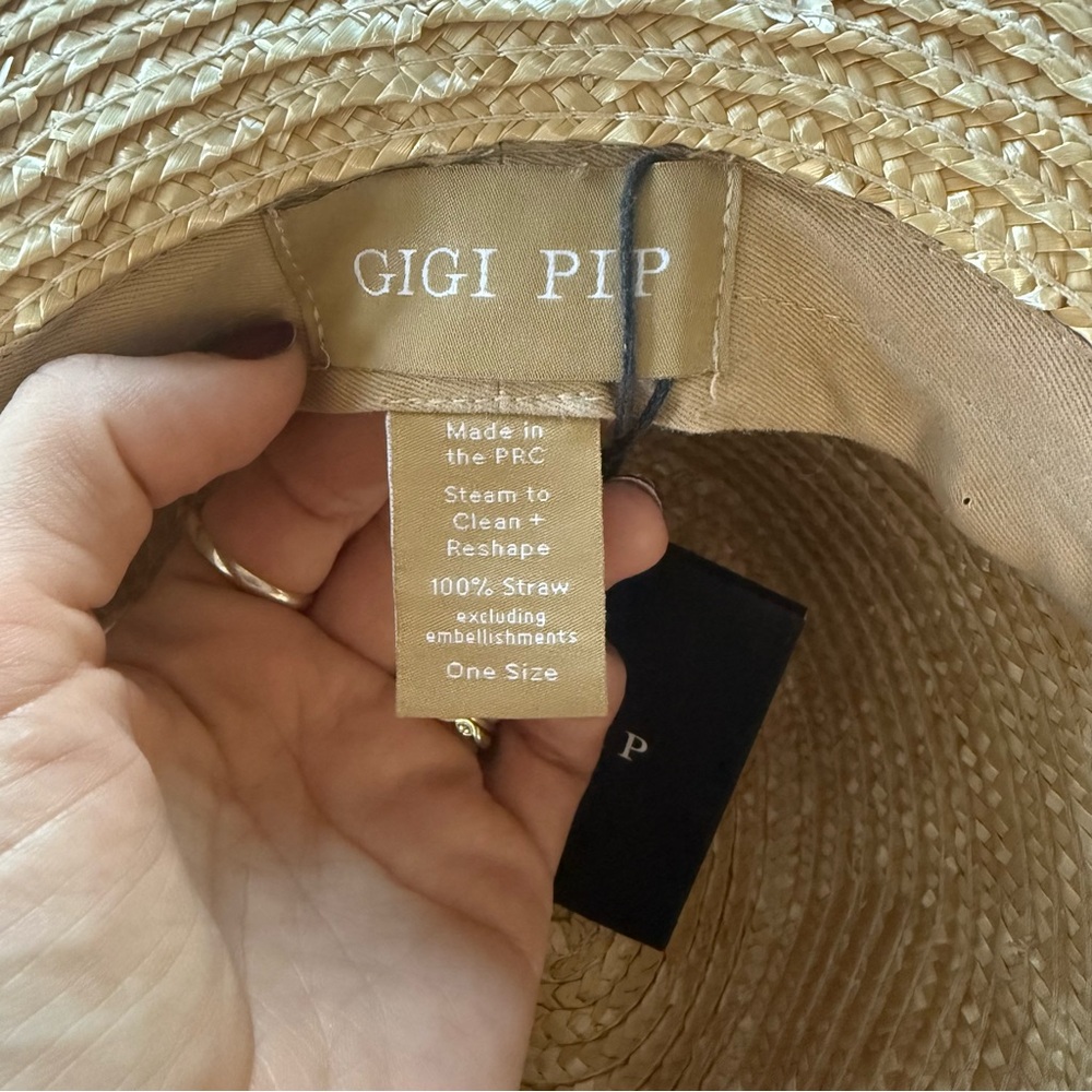 Gigi Pip Isla Straw hat with Suede Band - Picture 9 of 10